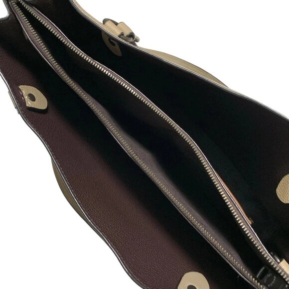 Auth COACH Tyler Carryall C3768 Light Brown Leather - Tote Bag - Picture 6 of 8